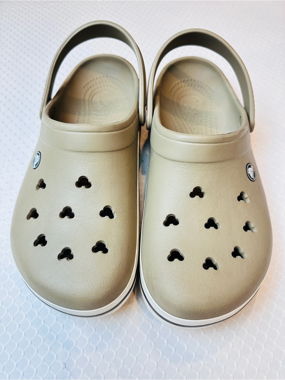 CROCS Unisex Mickey Mouse Classic Clog in Taupe W 10- M 8